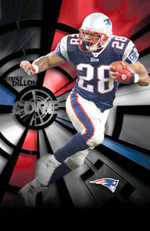 Corey Dillon "Core" New England Patriots Action Poster - Costacos 2005