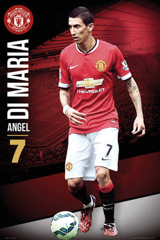 Angel Di Maria "Superstar" Manchester United FC Soccer Action Poster - GB Eye (UK)
