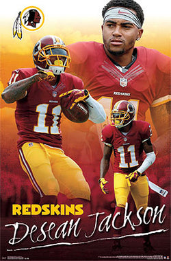 DeSean Jackson "Triple-Action" Washington Redskins NFL Poster - Costacos Sports