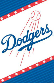 Los Angeles Dodgers Official MLB Baseball Team Logo Poster - Costacos Sports Inc.