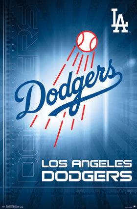 Los Angeles Dodgers Official MLB Baseball Team Logo Poster - Trends International