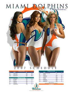 Miami Dolphins Cheerleaders 2007 Poster - The Time Factory