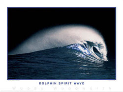 Surfing "Dolphin Spirit Wave" Poster Print - Creation Captured