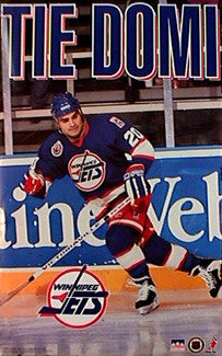 Tie Domi "Action" Winnipeg Jets NHL Action Poster - Starline Inc. 1993