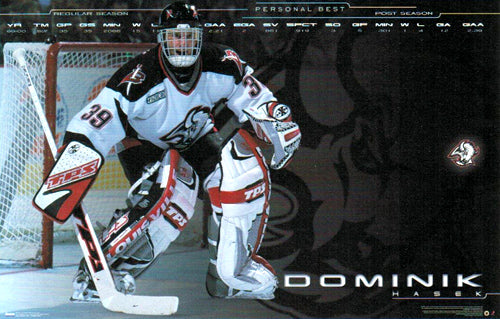 Dominik Hasek "Personal Best" Buffalo Sabres NHL Action Poster - Costacos Sports 2000