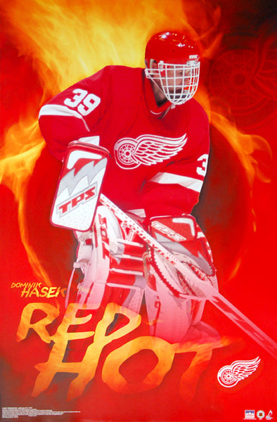 Dominik Hasek "Red Hot" Detroit Red Wings NHL Goalie Superstar Poster - Starline 2002