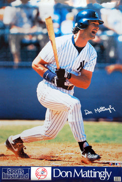 Don Mattingly "Signature Series" Vintage Yankees SI Poster - Marketcom 1991