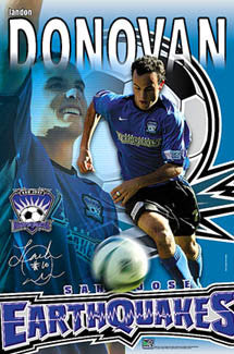 Landon Donovan "Quake" San Jose Earthquakes MLS Soccer Poster - S.E. 2004