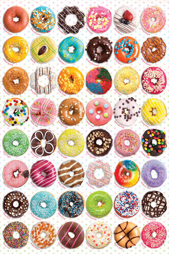 The Donuts Poster (48 Creations - Delicious Desserts) - Eurographics