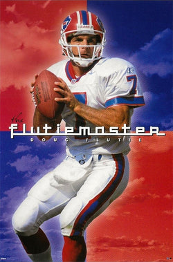 Doug Flutie "The Flutiemaster" Buffalo Bills NFL Poster - Costacos 1998
