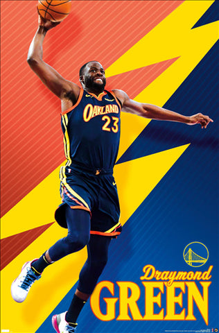 Draymond Green "Power Slam" Golden State Warriors NBA Action Poster - Costacos Sports