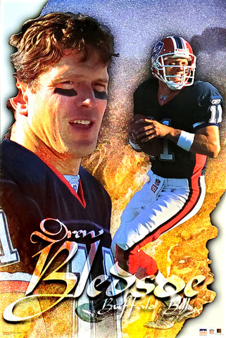 Drew Bledsoe "Buffalo Proud" Buffalo Bills NFL Action Poster - Starline 2002