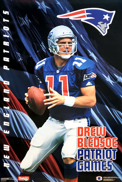 Drew Bledsoe "Patriot Games" New England Patriots Poster - Costacos Brothers 1993