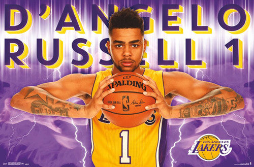 Nick Van Exel Action Los Angeles Lakers NBA Action Poster