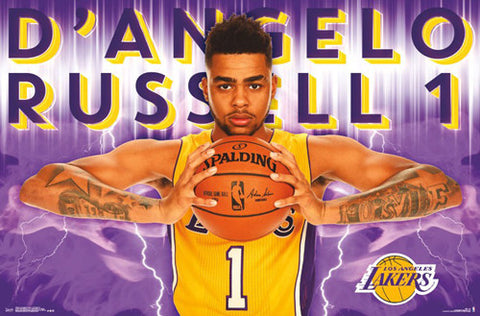 D'Angelo Russell "Superstar" L.A. Lakers NBA Action Wall Poster - Trends International 2016