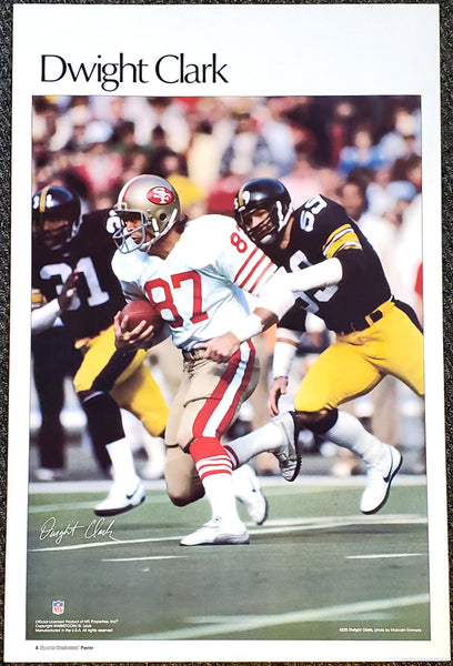 Dwight Clark "Superstar" San Francisco 49ers Vintage Original Poster - Sports Illustrated by Marketcom 1981