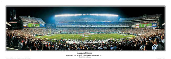 Philadelphia Eagles Panoramic Poster - Lincoln Financial Field NFL Wall  Decor