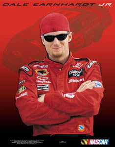 Dale Earnhardt Jr. "Born to Drive" NASCAR Racing Poster - Time Factory 2003