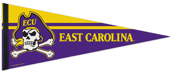 East Carolina University Pirates Official NCAA Team Logo Premium Felt Pennant - Wincraft Inc.