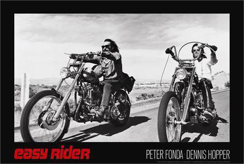 Easy Rider "Harley-Davidson Legendary Ride" Poster (Peter Fonda and Dennis Hopper) - Studio B