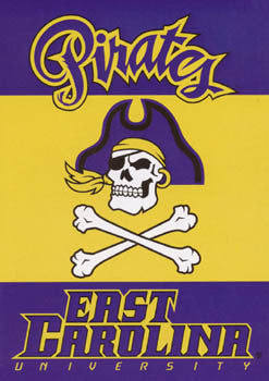 East Carolina University Pirates Premium NCAA Team Banner - BSI Products