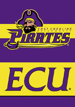 East Carolina Pirates "ECU" Premium 28x40 Banner - BSI Products