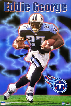 Eddie George "Action" Tennessee Titans NFL Superstar Poster - Starline 1999