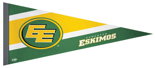 Edmonton Eskimos CFL Football Team Premium Felt Pennant - The Sports Vault Canada