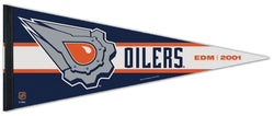 Edmonton Oilers "EDM 2001" NHL Reverse-Retro 2022-23 Premium Felt Collector's Pennant - Wincraft