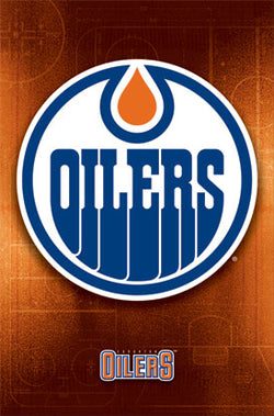Edmonton Oilers Official NHL Hockey Team Logo Poster - Trends International