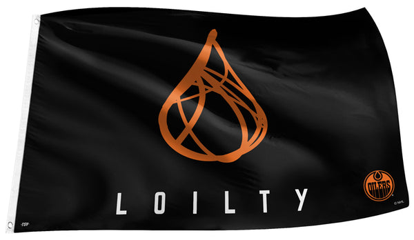 Edmonton Oilers "Loilty" NHL Hockey 3'x5' Official Team Banner FLAG - The Sports Vault