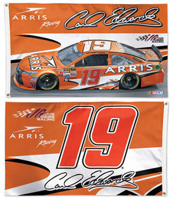 Carl Edwards NASCAR #19 Arris Camry Huge 3' x 5' 2-Sided DELUXE Banner FLAG - Wincraft 2016