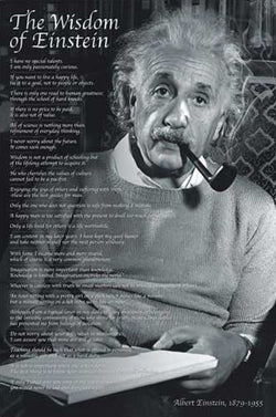 The Wisdom of Albert Einstein Poster (22 Quotations) - Eurographics Inc.