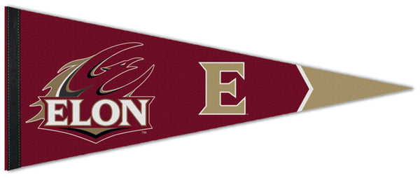 Elon University Phoenix NCAA Team Logo Premium Felt Collector's Pennant - Wincraft Inc.