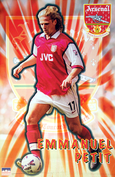 Emmanuel Petit "Shine" Arsenal FC Poster - Starline Inc. 1998