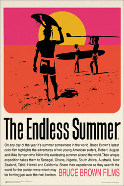 The Endless Summer 1966 Surfing Movie Poster - Scorpio Posters 2020
