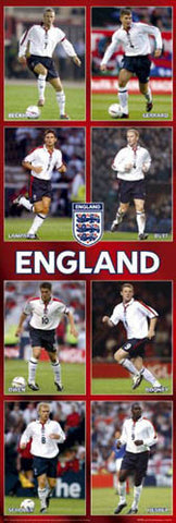 Team England Football 2004 "Big-Time" Door-Sized Poster - GB Posters (UK)