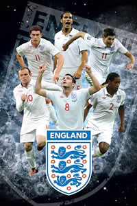 Team England Football Soccer Team "Superstars 2010" Poster - Pyramid (UK)