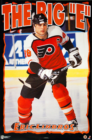 Eric Lindros "The Big E" Philadelphia Flyers Poster - Norman James Corp. 1995