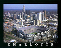 Bank of America Stadium "From Above" (Charlotte) Premium Poster Print  - Aerial Views