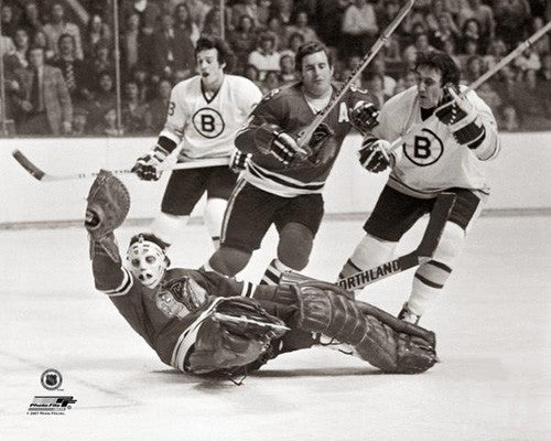 Phil Esposito vs. Tony Esposito Bruins vs. Blackhawks c.1972 Premium Poster Print - Photofile Inc.