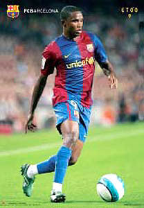 Samuel Eto'o "Striker" FC Barcelona Poster - CPG 2007