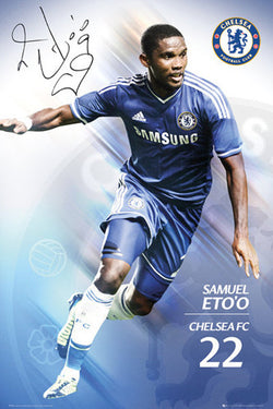 Samuel Eto'o "Signature" Chelsea FC Official Action Poster - GB Eye (UK)