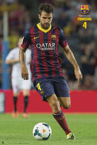 Cesc Fabregas "Fantastic" FC Barcelona Official La Liga Soccer Action Poster - G.E. (Spain)