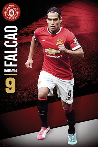Radamel Falcao "Superstar" Manchester United FC Soccer Action Poster - GB Eye 2014
