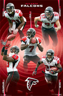 Atlanta Falcons "Five Stars" NFL Action Poster - Costacos 2006