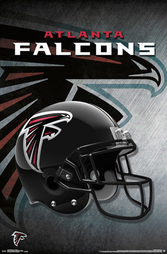 atlanta falcons football helmets Atlanta Falcons Official NFL Football Team Helmet Logo Poster