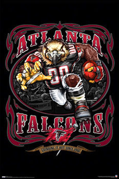 Atlanta Falcons "Grinding it Out Since 1966" Team Theme Poster - Costacos Sports