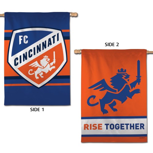 FC Cincinnati "Rise Together" Official MLS Soccer Team 2-Sided 28x40 Wall BANNER - Wincraft Inc.