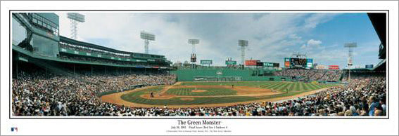 Fenway Park "The Green Monster" Red Sox Panoramic Poster Print - Everlasting Images